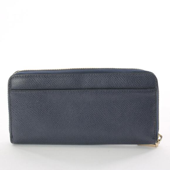Coach Navy Blue Bow Leather Wallet - Picture 2 of 6